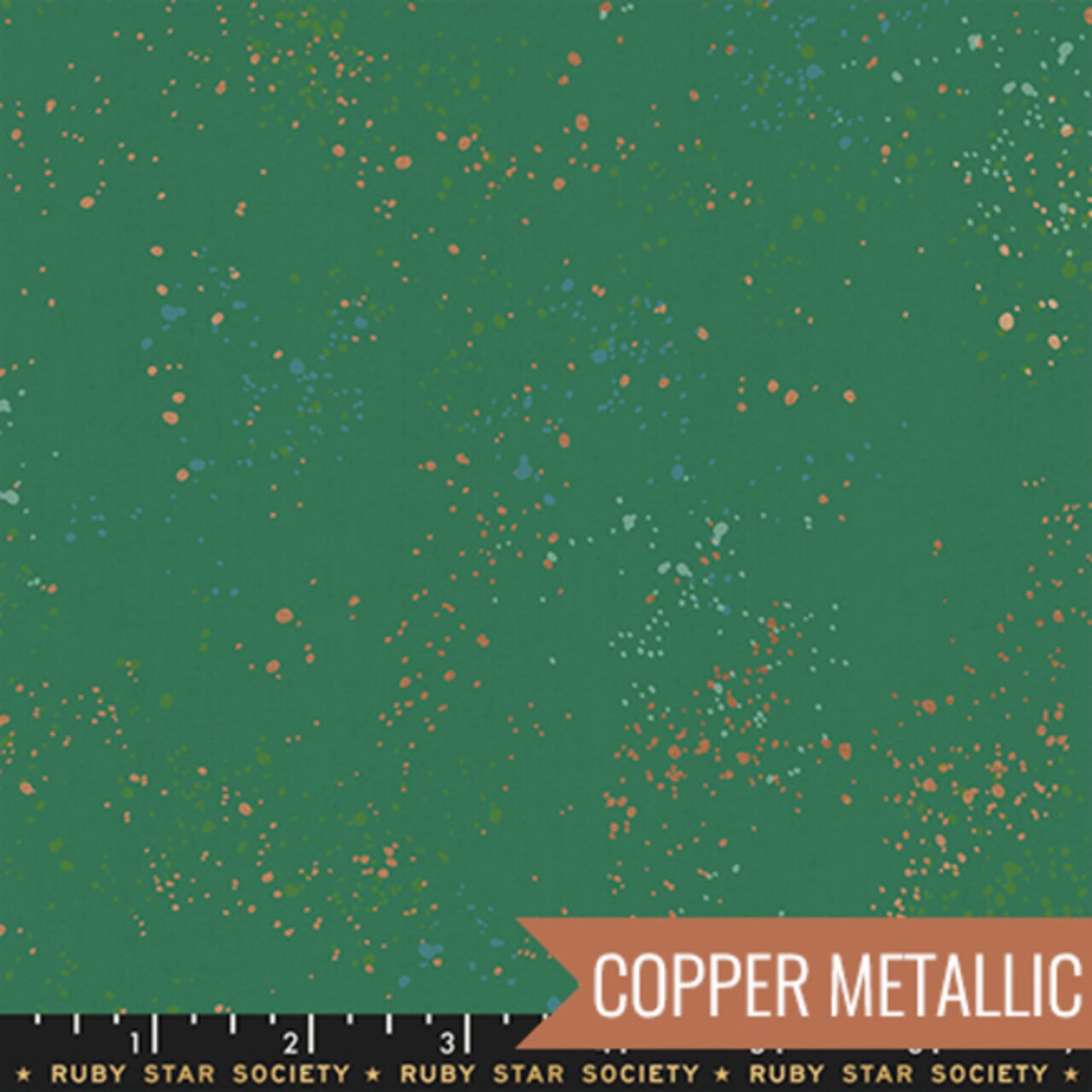 Speckled in Metallic Emerald Green (rs5027 74m) | Speckled | Rashida Coleman Hale | Ruby Star Society